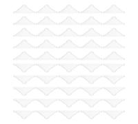PATIKIL 37 x 37 x 3mm Corner Protectors, 50pcs Shape Triple-cornered Glass Table Corner Covers for Glass Metal Sheets Mirror Ceramic Tile White