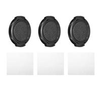 PATIKIL 37mm Lens Cap, 3 Pack Sides Pinch Snap Camera Lens Cover for Front Lens with Cloth, Suitable for 37mm Thread Universal DSLR Lenses for Nikon, for Fujifilm, for Pentax, for Leica
