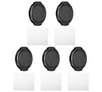 PATIKIL 37mm Lens Cap, 5 Pack Sides Pinch Snap Camera Lens Cover for Front Lens with Cloth, Suitable for 37mm Thread Universal DSLR Lenses for Nikon, for Fujifilm, for Pentax, for Leica