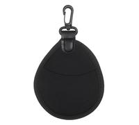 PATIKIL 37mm Lens Filter Case, 1PCS 2 Pockets Camera Filter Carry Bag Nylon Shockproof Camera Filter Lens Protector Pouch for Photography Round Circular Square Filters Storage, Black