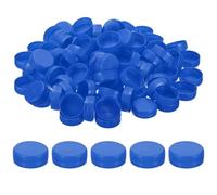PATIKIL 38mm/1.5" Inner Plastic Bottle Cap, 200Pcs Replacement Screw Bottle Cap Storage Jug Lids for Craft DIY Juice Water Milk, Blue