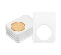 PATIKIL 38mm Coin Slab Display Holder, 5Pcs Clear Coin Case Storage Plastic Four-Point Box for Coin Collectors Collection Protection Organize