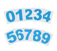 PATIKIL 38mm Reflective Number Stickers 0-9, 2 Set Vinyl Mailbox Number Decals Self-Adhesive Stickers for Outside Cars Doors Windows Signs Indoor Outdoor, Blue