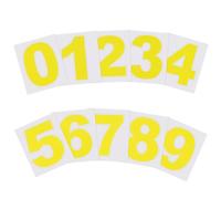 PATIKIL 38mm Reflective Number Stickers 0-9, 2 Set Vinyl Mailbox Number Decals Self-Adhesive Stickers for Outside Cars Doors Windows Signs Indoor Outdoor, Yellow