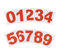 PATIKIL 38mm Reflective Number Stickers 0-9, 2 Set Vinyl Mailbox Number Decals Self-Adhesive Stickers for Outside Cars Doors Windows Signs Indoor Outdoor, Red