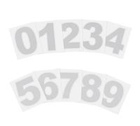 PATIKIL 38mm Reflective Number Stickers 0-9, 2 Set Vinyl Mailbox Number Decals Self-Adhesive Stickers for Outside Cars Doors Windows Signs Indoor Outdoor, Silver
