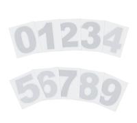 PATIKIL 38mm Reflective Number Stickers 0-9, 2 Set Vinyl Mailbox Number Decals Self-Adhesive Stickers for Outside Cars Doors Windows Signs Indoor Outdoor, Reflective Silver