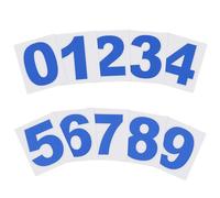 PATIKIL 38mm Reflective Number Stickers 0-9, 2 Set Vinyl Mailbox Number Decals Self-Adhesive Stickers for Outside Cars Doors Windows Signs Indoor Outdoor, Reflective Blue