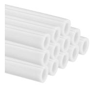 PATIKIL 39.4" Lx1.5 IDx0.4 T Pipe Insulation Foam Tube, 12Pcs Insulating Foam Pipe Covers Heat Preservation for Plumbing Water AC Pipe Sprinkler Spigot, White