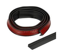 PATIKIL 39 Inch Collapsible Shower Threshold Water Dam Guard, Shower Stopper Barrier Self Adhesive Sink Splash Guard for Frameless Shower Door Bottom, Black (0.8"Wx0.5"T)
