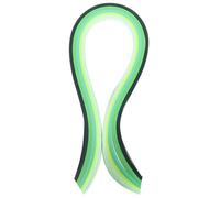 PATIKIL 390 x 7mm Rainbow Quilling Strips Paper,100 Pcs Origami Paper Quilling Strip for Art DIY Hand Craft Christmas, Gradient Green