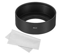 PATIKIL 39mm Lens Hood, Standard Focus Frosted Surface Anti-reflective Inside Hood with Cleaning Cloth for Camera Lens, Black for Nikon, for Fujifilm, for Pentax, for Leica