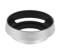 PATIKIL 39mm Lens Hood, Universal Metal Hollow Curved Screw-in Vented Lens Hoods for Fujifilm for Nikon for Pentax, Silver