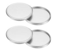 PATIKIL 39mm x 0.5mm Metal Lens Cap, 2 Pcs Universal Lens Filter Stack Cap Aluminum Camera Filter Protective Case Slim Stack for 39mm x 0.5mm Thread Size Camera Circular Fader, Silver