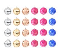 PATIKIL 3cm Cake Decoration Disco Balls, 1 Set Disco 4D Ball Cake Decorations 70s Disco Themed Cake Decorations for Birthday Party, Mix Colors
