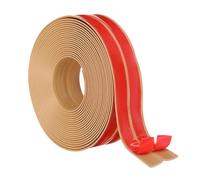 PATIKIL 3cm x 6m Wall Corner Protector, Self Adhesive Wall Corner Guard Edge Protector Flexible Peel and Stick Molding Trim for Ceiling Countertop, Yellow Oak Grain