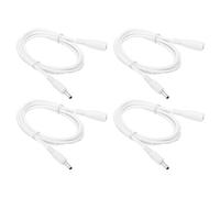 PATIKIL 3Ft Male to Female 3.5x1.35mm DC Power Extension Cable, 4 Pcs 24AWG Wire Adapter Connector Charging Cord for LED Strip DVR Router Camera, White