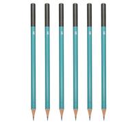 PATIKIL 3H Drawing Pencils for Sketching, 6PCS Sketch Pencils for Drawing Art Pencils Graphite Wood Pre-sharpened for Drawing Sketching Artist, Hexagonal, Black Refill, Green/Black Pole