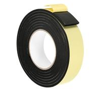 PATIKIL 3m/10ft Sealing Foam Tape, Single Sided Weather Stripping Door Seal Strip for Window Door Insulation, Black (1-5/8In x 1/4In x 10Ft)