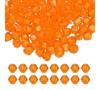 PATIKIL 3mm Bicone Crystal Beads, 600 Pcs Glass Faceted Bicone Beads Loose Spacer Bead for Jewelry Making Bracelet Necklace Earrings Wind Chimes Craft, Orange
