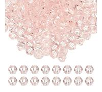 PATIKIL 3mm Bicone Crystal Beads, 600 Pcs Glass Faceted Bicone Beads Loose Spacer Bead for Jewelry Making Bracelet Necklace Earrings Wind Chimes Craft, Pink