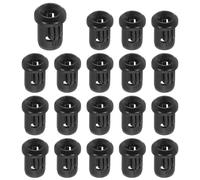 PATIKIL 3mm Emitting Diode Holder, 50 Pcs Plastic LED Holder Clip Mounting Bracket Socket Cap for Lamp Bulb Bezel Mount Panel LED Display, Black