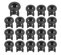 PATIKIL 3mm Emitting Diode Holder, 50 Pcs Plastic LED Holder Clip Mounting Bracket Socket Cap Long and Short Clip Design for Lamp Bulb Bezel Mount Panel LED Display, Black