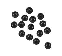 PATIKIL 3mm Fishing Beads, 100Pcs Soft Plastic Round Rubber Fishing Bait Eggs Rig Bead Tackle Lures Accessories with Storage Box, Black
