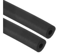 PATIKIL 3mm ID x 9mm OD x 1m Long Pipe Insulation Foam Tube, 2pcs Pipe Cover Wrap Roll EPDM Bar Tubing for Handle Grip Guitar Stand AC Units, Exercise Machine Handle, Black