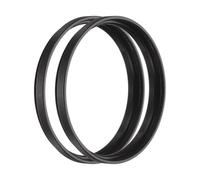 PATIKIL 3mm Telescope Extension Tube, 2Pcs M42 x 0.75mm on Both Sides Aluminum Alloy Lens Adapter Ring Extension Tube for Camera Eyepiece Telescope Accessory, Black