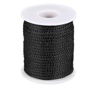 PATIKIL 3mm x 49feet Nylon String for Bracelets Braided Nylon Cord Nylon Thread for Wind Chime Beading Necklaces Blinds DIY Craft Jewelry Making, Black