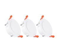 PATIKIL 3Pack 3.9" Spring Ceiling Cover Plate, Recessed Light Trim Wall Mount Downlight Hole Cap Decorative Panel with Buckle Suitable for 3.1-3.5" Round Hole Glass Ceiling Openings, White