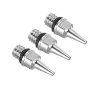 PATIKIL 3Pcs 0.2mm Air Brush Nozzle Only Brass Nozzle Replacement Parts Accessories for Air Brush Nozzle Art Craft Projects