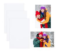 PATIKIL 3Pcs 4x6 Sublimation Blanks, Aluminum Sublimation Metal Photo Sign Prints Home Decor for DIY Souvenir Wall Frame Living Room Bedroom Decoration Design Work, Pearl White