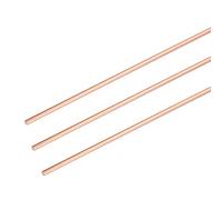 PATIKIL 3Pcs 99.99% Pure Copper Round Rod, 1mm / 0.04" Dia 12.6" Length Bare Copper cu Metal Rod Lathe Bar Stock for DIY Metal Craft Hobbies Gardening Industry Decoration