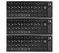 PATIKIL 3Pcs Burmese Keyboard Stickers PC Keyboard Stickers Black Background with White Lettering for Computer Laptop Notebook Desktop