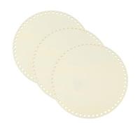 PATIKIL 3Pcs Crochet Basket Base, 10 Inch Round Basket Bottoms Shaper Blank Wooden Base Bag Making Supplies Weaving Knitting Kit for DIY Crochet Shoulder Bag Handbag Purse Craft