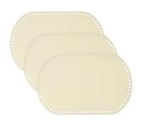 PATIKIL 3Pcs Crochet Basket Base, 12 x 8 Inch Oval Basket Bottoms Shaper Blank Wooden Base Bag Making Supplies Weaving Knitting Kit for DIY Crochet Shoulder Bag Handbag Purse Craft