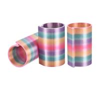 PATIKIL 3Pcs Diamond Art Painting Canvas Holder, Diamond Art Storage Rolls Anti-Roll Canvas Rings Organizer Painting Roller Bracket 3D Printing for DIY Craft Tool Accessories, Rainbow