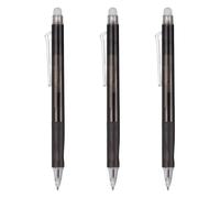 PATIKIL 3Pcs Erasable Gel Pens, 0.5mm Fine Point Retractable Heat Erasable Marking Pen Comfortable Grip Make Mistakes Disappear for Drawing Writing Planner Office Home, Black Ink