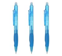 PATIKIL 3Pcs Erasable Gel Pens, 0.5mm Retractable Fine Point Heat Erasable Marking Pen Smooth Writing Fabric Markers for Sewing Drawing Writing Planner, Sky Blue Ink