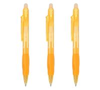 PATIKIL 3Pcs Erasable Gel Pens, 0.5mm Retractable Fine Point Heat Erasable Marking Pen Smooth Writing Fabric Markers for Sewing Drawing Writing Planner, Light Yellow Ink