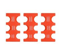 PATIKIL 3Pcs Japanese Coin Holder, Portable JPY Coin Organiser Dispenser Hard Case Storage 6 Slots, Great for Home, Office, Collection, Orange