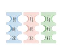 PATIKIL 3Pcs Japanese Coin Holder, Portable JPY Coin Organiser Dispenser Hard Case Storage 6 Slots, Great for Trip, Home, Office, Collection, Light Green,Sky Blue,Pink