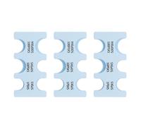 PATIKIL 3Pcs Japanese Coin Holder, Portable JPY Coin Organiser Dispenser Hard Case Storage 6 Slots, Great for Home, Office, Collection, Sky Blue