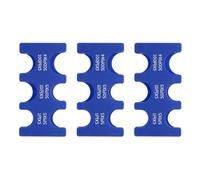 PATIKIL 3Pcs Japanese Coin Holder, Portable JPY Coin Organiser Dispenser Hard Case Storage 6 Slots, Great for Home, Office, Collection, Blue