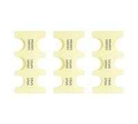 PATIKIL 3Pcs Japanese Coin Holder, Portable JPY Coin Organiser Dispenser Hard Case Storage 6 Slots, Great for Home, Office, Collection, Yellow