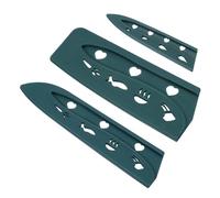 PATIKIL 3Pcs Plastic Safety Knife Cover Sleeves Set, Universal Blade Covers Chopping Knife Guard Blade Protector for Kitchen Bar, Green