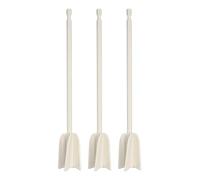 PATIKIL 3Pcs Silicone Resin Mixer Paddles, 8.7" ABS Plastic Paint Stirrers Paint Mixer Drill Attachment Epoxy Stirrer for Resin Silicone Paddle Works with 1/4" Hex Shank, White