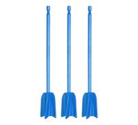 PATIKIL 3Pcs Silicone Resin Mixer Paddles, 8.7" ABS Plastic Paint Stirrers Paint Mixer Drill Attachment Epoxy Stirrer for Resin Silicone Paddle Works with 1/4" Hex Shank, Blue